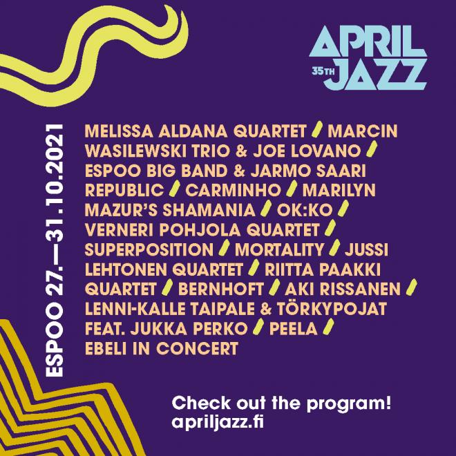 APRIL JAZZ FESTIVAL 2021 | Europe Jazz Network