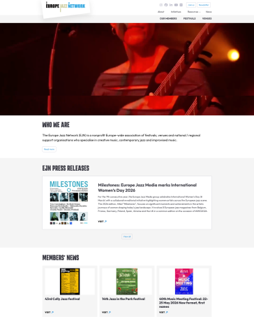 New EJN website homepage